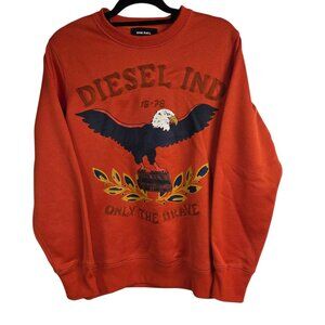 Diesel Ind Only the Brave Sweater Eagle Cassette Men's Small Unisex Long Sleeve